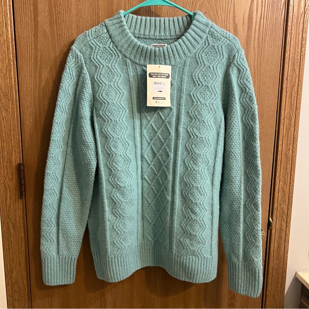 Duluth Trading Co Women's Sweater in seamist
